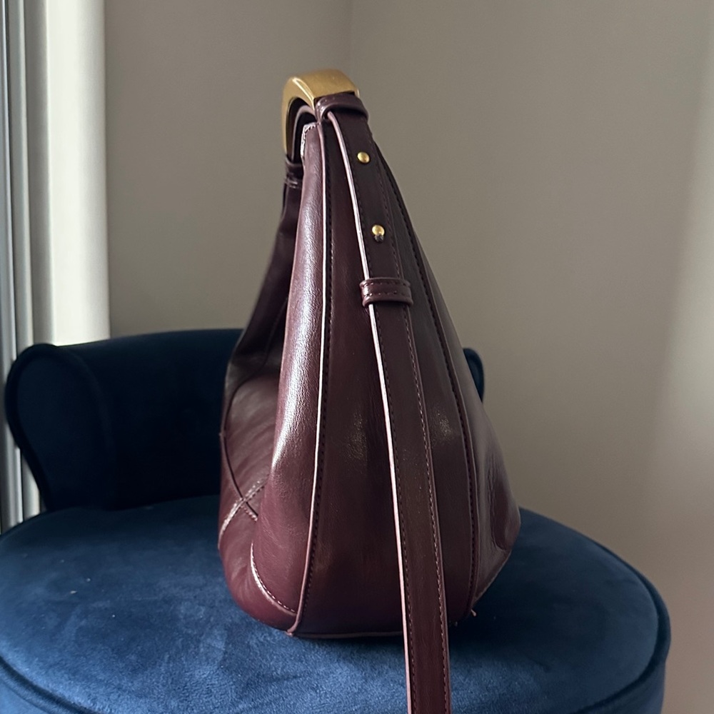 Zara Burgundy Hobo Bag - Picture 2 of 4